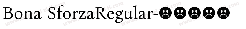 Bona SforzaRegular字体转换